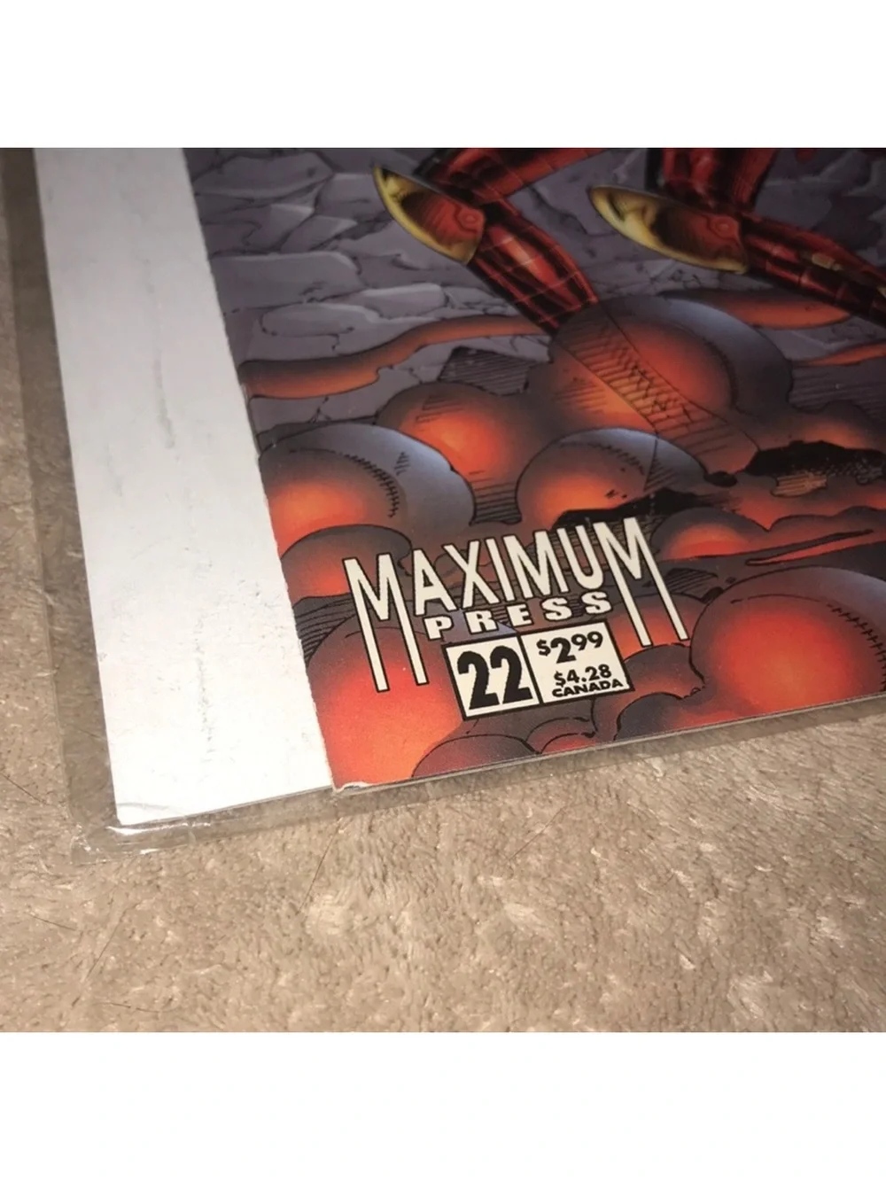 Maximum press Glory #22 Comic Book in oversized sleeve - Red and Gold Art